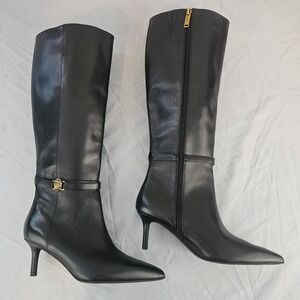 Kurt Geiger London 36.5 Kensington Flexi Black Leather Tall Heel Boot NWOT NWOB